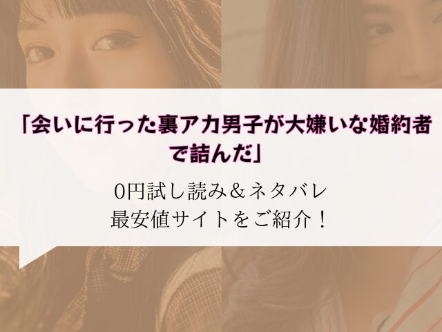 無料(会いに行った裏アカ男子が大嫌いな婚約者で詰んだ)hitomi/rawで読める？